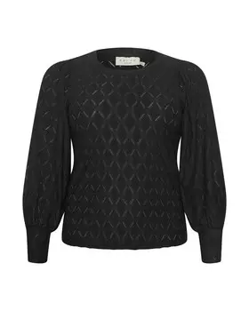 Блуза KAFFE CURVE KC Tina, черный