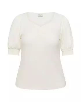 Блуза KAFFE CURVE KCsissy, белый