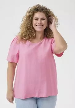 Блуза Kaffe Curve, розовый