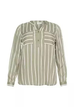 Блуза Kaffe Curve, зеленый