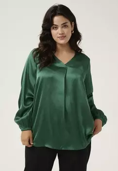 Блуза Kaffe Curve, зеленый