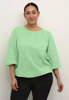Блуза Kaffe Curve, зеленый