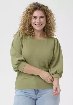 Блуза Kaffe Curve, зеленый