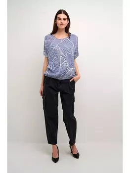 Блуза Kaffe, цвет blau/wei