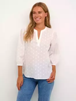 Блуза KAFFE Jollia Cotton, белый