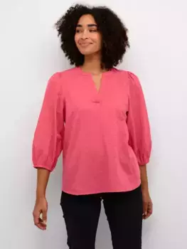 Блуза KAFFE Jollia Cotton, цвет hot/pink