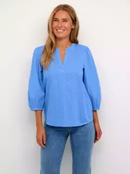 Блуза KAFFE Jollia Cotton, цвет ultramarine