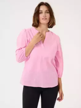 Блуза KAFFE Jollia V-Neck, цвет rosebloom