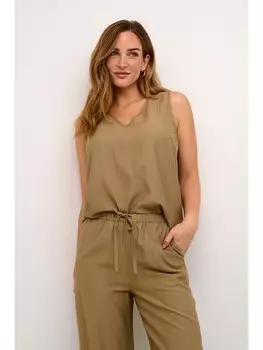 Блуза Kaffe ntop, серо-коричневый