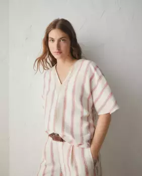 Блуза-кафтан с короткими рукавами Lloyd's, красный