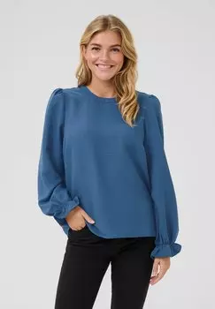 Блуза KANITA ROUND NECK SOLID Kaffe, синий