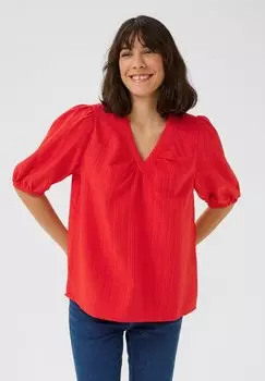 Блуза KAPAULINA V-NECK Kaffe, красный