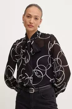 Блуза Karl Lagerfeld, черный