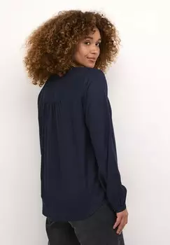 Блуза KARLI Kaffe, темно-синий