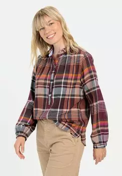 Блуза KARO MIT STEHKRAGEN camel active, красный