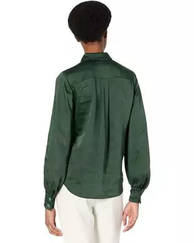 Блуза Kate Spade New York Satin Pastis Blouse, цвет Torrey Pine