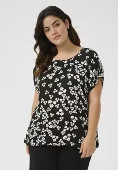 Блуза KCAMI STANLEY Kaffe Curve, черный