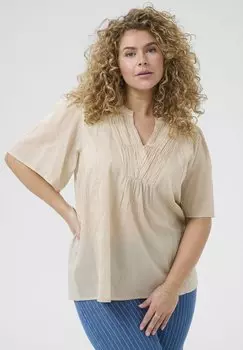 Блуза KCKARLIA Kaffe Curve, песочный