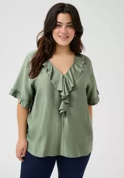 Блуза KCMERIANA Kaffe Curve, зеленый