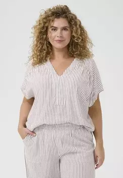 Блуза KCMILLE Kaffe Curve, бежевый