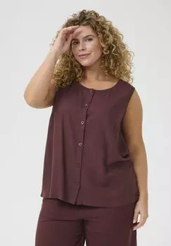 Блуза KCMILLE - Top Kaffe Curve, бургундия