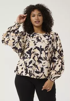 Блуза KCPACA Kaffe Curve, бежевый
