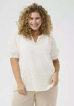 Блуза KCRUBIA Kaffe Curve, кремовый