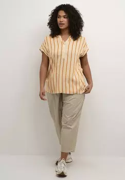 Блуза KCSIDA WING SL Kaffe Curve, бежевый