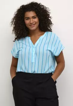 Блуза KCSIDA WING SL Kaffe Curve, светло-голубой