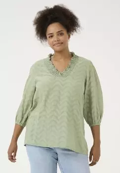 Блуза KCVITANA Kaffe Curve, зеленый