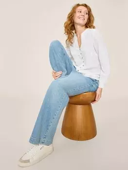 Блуза Кейт с вышивкой White Stuff, слоновая кость