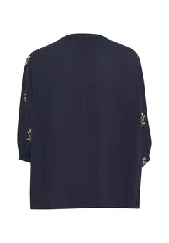 Блуза KETTY Cream, темно-синий