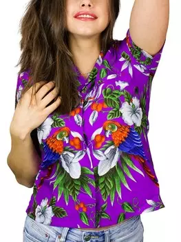 Блуза King Kameha Cherryparrot, фиолетовый