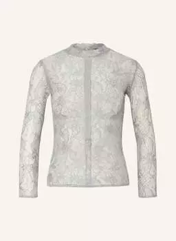 Блуза KINGA MATHE LINA mit 3/4-Arm und Spitze, серый