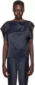 Блуза «Клаво» синяя Baserange