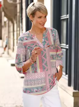 Блуза-комбинация Classic Basics, цвет Flamingo-Bedruckt