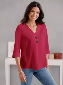 Блуза-комбинация Classic Basics, красный
