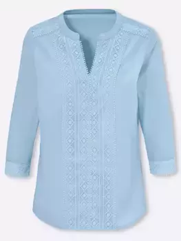 Блуза-комбинация Classic Basics, синий