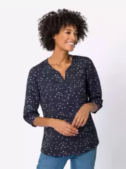 Блуза-комбинация Classic Basics, синий