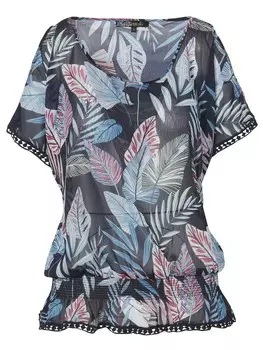 Блуза KOROSHI, цвет Navy/Dusty blue