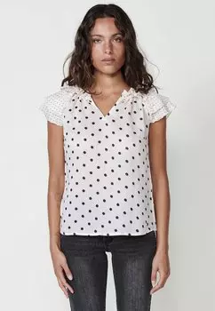 Блуза Koroshi, кремовый