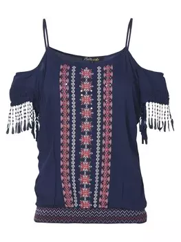 Блуза Koroshi, морской синий