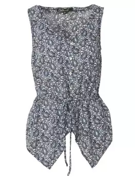 Блуза Koroshi, темно-синий/светло-голубой