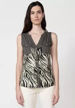 Блуза Koroshi, зеленый