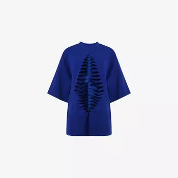 Блуза короткая Leem, синий