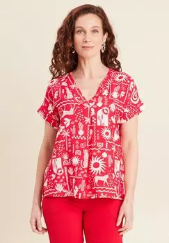 Блуза KURZARM Breal, красный