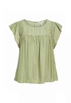 Блуза KURZRMELIGES Object, зеленый