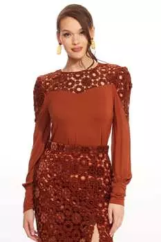 Блуза Кюве EVA FRANCO, оранжевый