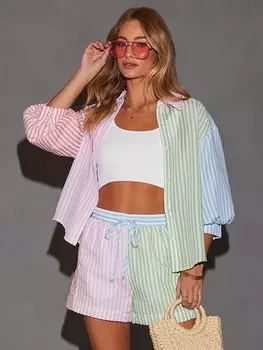 Блуза LA Angels, цвет rosa/hellblau/grn