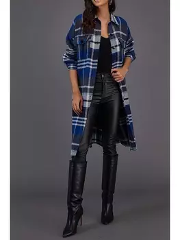 Блуза LA Angels Hemd, цвет Dunkelblau/Creme